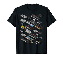 Load image into Gallery viewer, Synthesizer and Drum Machine Lover T shirt