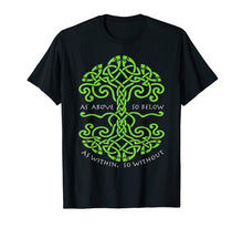 Load image into Gallery viewer, As Above So Below Wiccan Pagan T-Shirt for Witches
