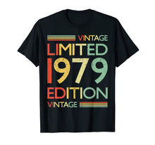 Load image into Gallery viewer, 40th Birthday Gift Vintage 1979 T-Shirt- 40 Years Old Shirt