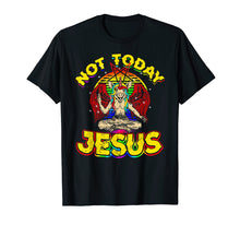 Load image into Gallery viewer, Baphomet Sigil Not Today Jesus Satanic Unicorn T Shirt
