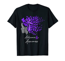 Load image into Gallery viewer, Alzheimer's Awareness Shirt Alzheimers Purple Butterflies