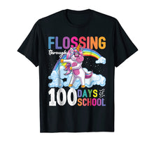 Load image into Gallery viewer, Flossing through 100 Days of School Flossing Unicorn Shirt
