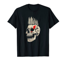 Load image into Gallery viewer, Punk Rock Skull T-Shirt Punks Not Dead Mohawk Style Tee Gift