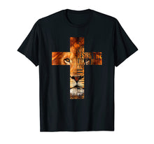 Load image into Gallery viewer, Christian Religious TShirt Jesus The Lion Of Judah Cross