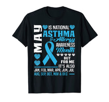 Load image into Gallery viewer, May is Asthma and Allergy Awareness Month Shirt Teal Ribbon