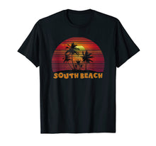 Load image into Gallery viewer, South Beach Miami Sunset on the beach T-Shirt