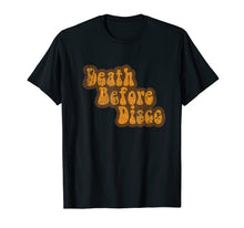 Load image into Gallery viewer, Distressed Vintage Retro Style Tee Death Before Disco Shirt