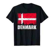 Load image into Gallery viewer, I Love Denmark Flag T-Shirt Denmark Country Pride Tee Gift