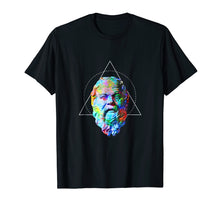Load image into Gallery viewer, Colorful Socrates Hipster Triangle Shirt - Philosophy gift