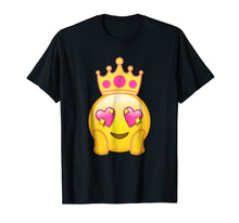 Load image into Gallery viewer, Emoticon Queen Emoji Funny Princess Crown T-Shirt