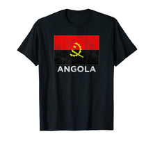 Load image into Gallery viewer, Angola National flag distressed t-shirt for men women kids