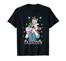 Load image into Gallery viewer, Dadacorn Unicorn Dad And Baby Fathers Day T-Shirt