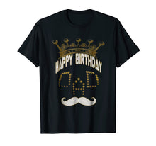 Load image into Gallery viewer, Happy birthday DAD T-SHIRT cute mustache skull