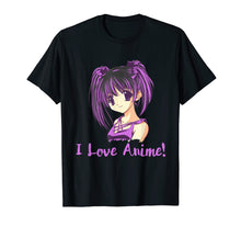 Load image into Gallery viewer, I Love Anime! Anime Girl T-Shirt Manga