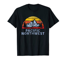 Load image into Gallery viewer, Pacific Northwest Retro Mountain Sunset T-Shirt