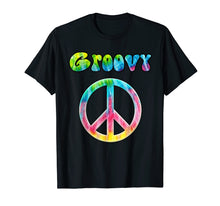 Load image into Gallery viewer, Groovy 70's Retro Vintage Tie Dye Hippie Peace Sign T-Shirt