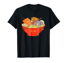 Load image into Gallery viewer, Kawaii Anime Cat Shirt Japanese Ramen Noodles Gift TShirt