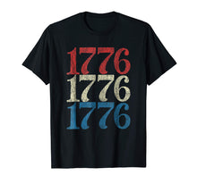 Load image into Gallery viewer, 1776 Shirt Patriot USA Flag Revolutionary War Tshirt Retro
