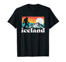 Load image into Gallery viewer, Iceland Retro Bigfoot Mountains T-Shirt