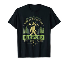 Load image into Gallery viewer, Redwood National Park T Shirt Vintage California Bigfoot Tee