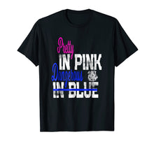Load image into Gallery viewer, Pretty In Pink Dangerous In Blue Womens Police Officer Shirt