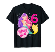 Load image into Gallery viewer, 6 year old Mermaid shirt: 6th Birthday Girl Gift