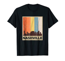 Load image into Gallery viewer, Nashville T-Shirt City Skyline Retro Vintage Souvenir