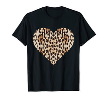 Load image into Gallery viewer, Cool Cheetah Leopard Heart t-shirt Animal Print Love Symbol