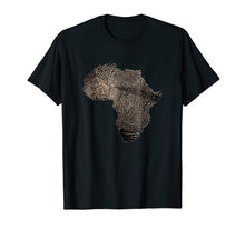 Load image into Gallery viewer, Africa DNA T Shirt Flag Thumb Fingerprint Roots Proud Tee