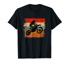 Load image into Gallery viewer, Motocross Vintage Dirt Bike Retro Stripes Enduro T-Shirt