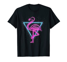 Load image into Gallery viewer, Pink Neon Flamingo Bird Cute Animal Adorable T-Shirt