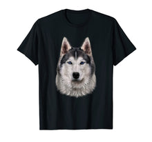 Load image into Gallery viewer, Siberian Husky Dog Face, T-Shirt
