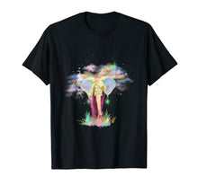 Load image into Gallery viewer, Colorful shirt hawaiian for woman & men elephant shirt black