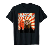 Load image into Gallery viewer, Ferret Zilla Ferret T-Shirt, Cute Ferret Shirt Kawaii Tee