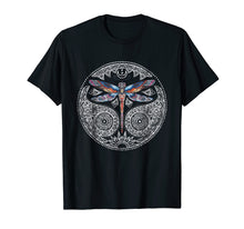 Load image into Gallery viewer, Magical Colorful Dragonfly Mandala T-Shirt & Design