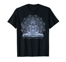 Load image into Gallery viewer, Blue Buddha Bodhisattva in Meditation Flower Peace Mandala