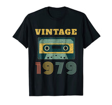 Load image into Gallery viewer, 40th Birthday Gift Vintage 1979 Year Old Mixtape T-Shirt