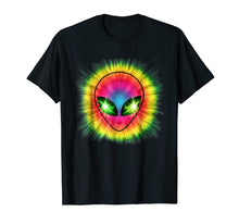 Load image into Gallery viewer, Neon Rainbow Alien Head Cool Trippy T-Shirt
