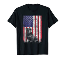 Load image into Gallery viewer, Patriotic American flag Rottweiler 4th of july T-Shirt