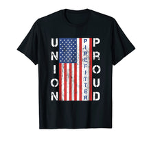 Load image into Gallery viewer, Union Proud American Flag Pipefitter Shirt