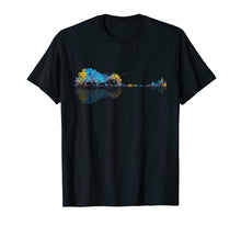 Load image into Gallery viewer, Nature Guitar - Colorful Watercolor - T Shirt Design