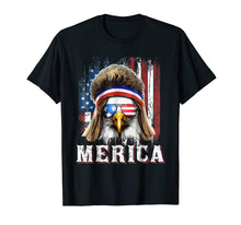 Load image into Gallery viewer, Merica Eagle Mullet Shirt 4th of July American Flag Shirt