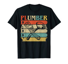 Load image into Gallery viewer, Retro Vintage Daddy Plumber T-Shirt Funny Plumbing Dad Gift