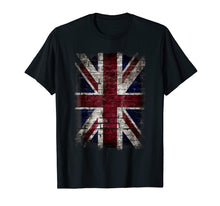 Load image into Gallery viewer, Grunge British Flag T Shirt Vintage Distress Punk Style