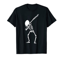 Load image into Gallery viewer, Funny dabbing skeleton Halloween costume gift T-Shirt