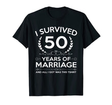 Load image into Gallery viewer, 50th Wedding Anniversary Gifts Couples Husband Wife 50 Years T-Shirt-439990