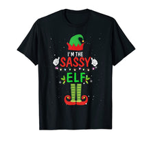 Load image into Gallery viewer, I'm The Sassy Elf Matching Family Group Christmas T-Shirt