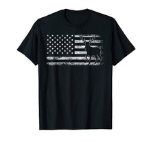 Load image into Gallery viewer, Deer Hunting And America Flag Funny Hunting Lover Gift T-Shirt