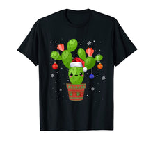 Load image into Gallery viewer, Cactus Christmas Tree Gift Santa Xmas Succulent Plant Lovers T-Shirt