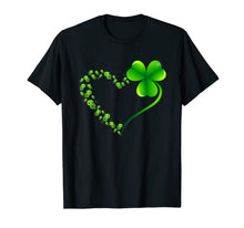 Load image into Gallery viewer, Turtle Heart Leaf Irish St. Patrick Day Clover Heart T-Shirt-257342